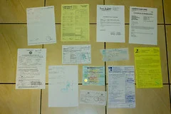 Paperwork for 3 border crossings